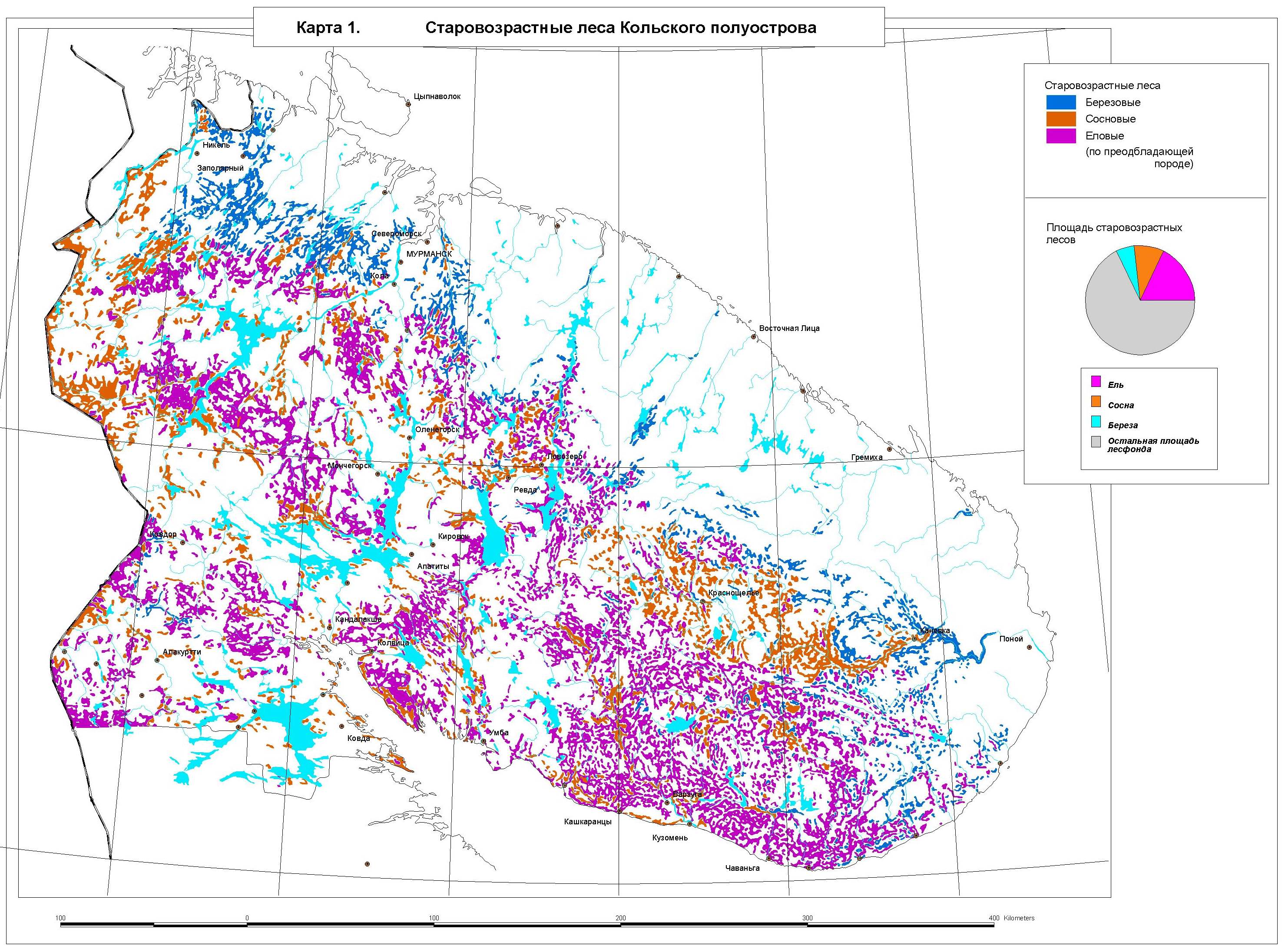 Карта кольского полуострова полезные ископаемые